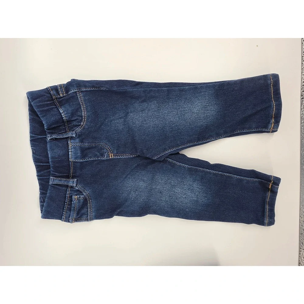 Baby Girl Denim Lot Gap Jacket Jeans OshKosh Overall Dress 4 Pieces 6-12 Months